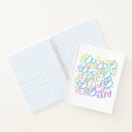 Buchstabenkonfetti "D" Notizblock