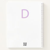 Buchstabenkonfetti "D" Notizblock (Rückseite)