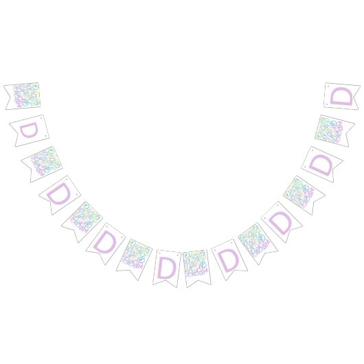 Buchstabenkonfetti "D" Wimpelkette (Alle)