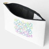 Buchstabenkonfetti "D" Zubehörtasche (Offen)