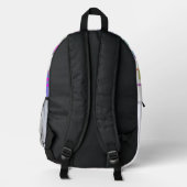 Buchstabenkonfetti "E" Bedruckter Rucksack (Rückseite)