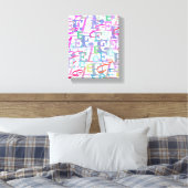 Buchstabenkonfetti "E" Leinwanddruck (Insitu (Schlafzimmer))
