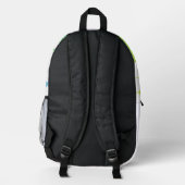 Buchstabenkonfetti "F" Bedruckter Rucksack (Rückseite)