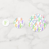 Buchstabenkonfetti "F" Konfetti (Vorderseiten)