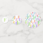 Buchstabenkonfetti "F" Konfetti (Rückseiten)