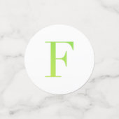 Buchstabenkonfetti "F" Konfetti (Klein Vorderseite)