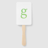 Buchstabenkonfetti "G" Fächer (Rückseite)