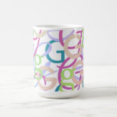 Buchstabenkonfetti "G" Kaffeetasse (Mittel)