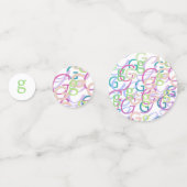 Buchstabenkonfetti "G" Konfetti (Rückseiten)