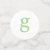 Buchstabenkonfetti "G" Konfetti (Klein Vorderseite)