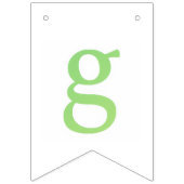 Buchstabenkonfetti "G" Wimpelkette (Zweite Fahne)