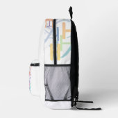 Buchstabenkonfetti "H" Bedruckter Rucksack (Rechts)