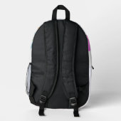 Buchstabenkonfetti "H" Bedruckter Rucksack (Rückseite)