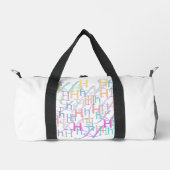 Buchstabenkonfetti "H" Duffle Bag (Vorderseite)