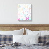 Buchstabenkonfetti "H" Leinwanddruck (Insitu (Schlafzimmer))