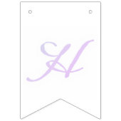 Buchstabenkonfetti "H" Wimpelkette (Zweite Fahne)