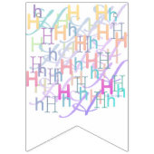 Buchstabenkonfetti "H" Wimpelkette (Erste Fahne)
