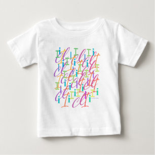 Buchstabenkonfetti "I" Baby T-shirt
