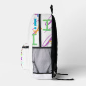 Buchstabenkonfetti "I" Bedruckter Rucksack (Rechts)