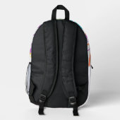 Buchstabenkonfetti "I" Bedruckter Rucksack (Rückseite)