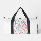 Buchstabenkonfetti "I" Duffle Bag (Vorderseite)