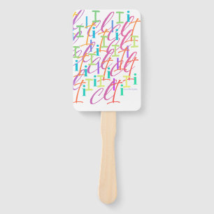 Buchstabenkonfetti "I" Fächer