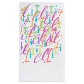 Buchstabenkonfetti "I" Kleine Geschenktüte (Rückseite)
