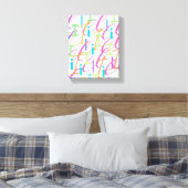 Buchstabenkonfetti "I" Leinwanddruck (Insitu (Schlafzimmer))