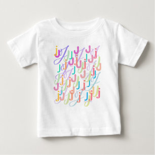 Buchstabenkonfetti "J" Baby T-shirt