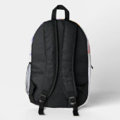 Buchstabenkonfetti "J" Bedruckter Rucksack (Rückseite)