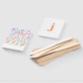 Buchstabenkonfetti "J" Fächer (Non-assembled)