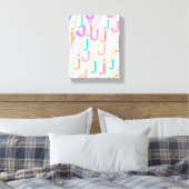 Buchstabenkonfetti "J" Leinwanddruck (Insitu (Schlafzimmer))