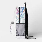 Buchstabenkonfetti "K" Bedruckter Rucksack (Rechts)