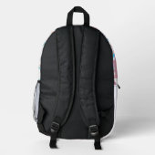 Buchstabenkonfetti "K" Bedruckter Rucksack (Rückseite)