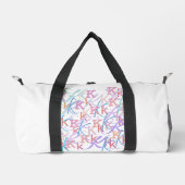Buchstabenkonfetti "K" Duffle Bag (Vorderseite)