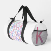 Buchstabenkonfetti "K" Duffle Bag (Rechte Ecke)