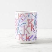 Buchstabenkonfetti "K" Kaffeetasse (Mittel)