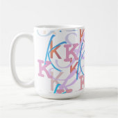 Buchstabenkonfetti "K" Kaffeetasse (Links)