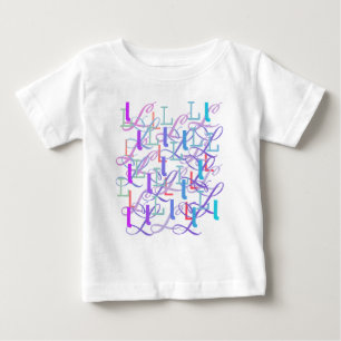 Buchstabenkonfetti "L" Baby T-shirt