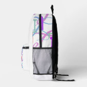 Buchstabenkonfetti "L" Bedruckter Rucksack (Rechts)