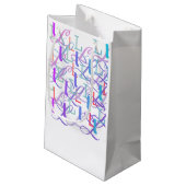 Buchstabenkonfetti "L" Kleine Geschenktüte (Rückseite Schrägansicht)