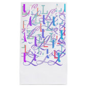 Buchstabenkonfetti "L" Kleine Geschenktüte (Vorderseite)