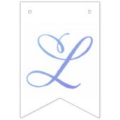 Buchstabenkonfetti "L" Wimpelkette (Zweite Fahne)