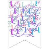 Buchstabenkonfetti "L" Wimpelkette (Erste Fahne)