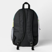 Buchstabenkonfetti "M" Bedruckter Rucksack (Rückseite)