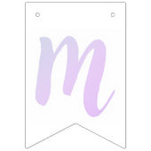 Buchstabenkonfetti "M" Wimpelkette (Zweite Fahne)