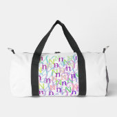 Buchstabenkonfetti "N" Duffle Bag (Vorderseite)