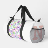 Buchstabenkonfetti "N" Duffle Bag (Rechte Ecke)