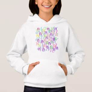 Buchstabenkonfetti "N" Hoodie
