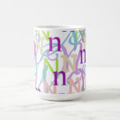 Buchstabenkonfetti "N" Kaffeetasse (Mittel)
